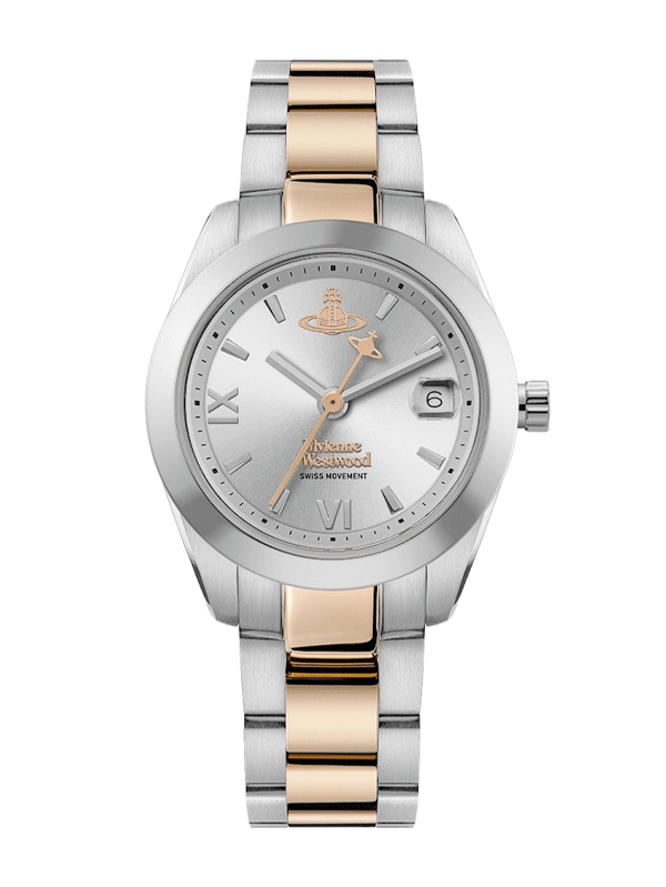 Đồng hồ nữ Vivienne Westwood Fenchurch Rose Gold Silver 29mm (VV292SLSR)