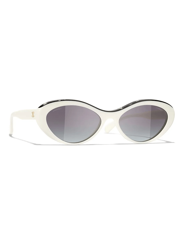 Kính mát Chanel CH5416 White Grey Sunglasses | Xám trắng