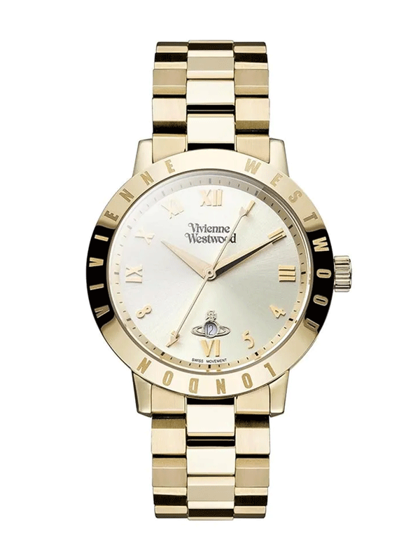 Đồng hồ Vivienne Westwood Bloomsbury Quartz Watch | Dây thép không gỉ màu vàng gold