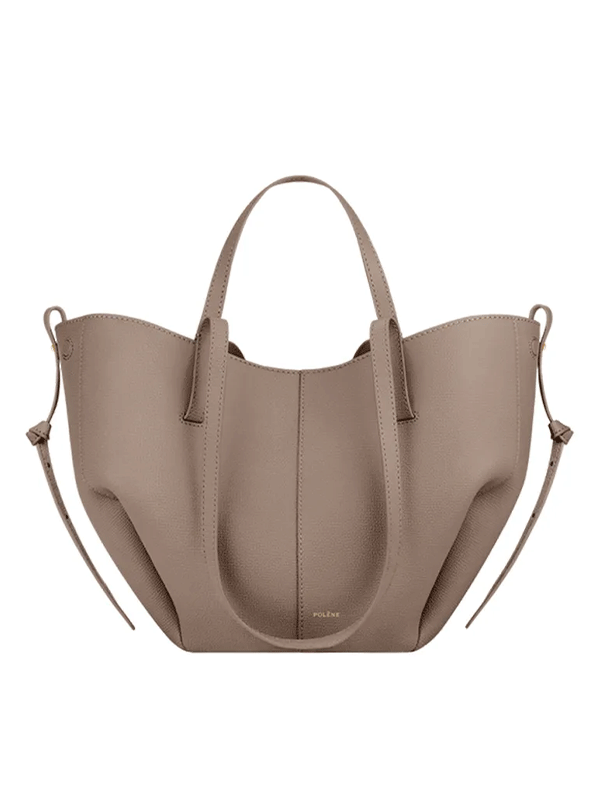 Túi tote nữ Polène Cyme Mini Edition | Da cao cấp, màu Taupe